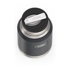 Thermos - Pot alimentaire Thermos ICON avec cuillère, 470 ml, granite-La cuillère Stow-Away pleine grandeur en acier inoxydable s'adapte solidement au bouchon pour plus de commodité.