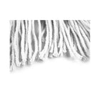 Globe Commercial - Balai à franges synthétique Syn-Pro - Bande étroite - 16 oz - Extrémité coupée - Blanc-Fil à 4 épaisseurs et vadrouille véritable