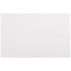 JAM Paper Enveloppes d'invitation Strathmore A10 - 6 x 9,5 po - Vergé blanc brillant - paquet de 50-Blanc brillant sur surface vernie Enveloppes