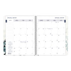 Blueline - 2027 agenda mensuel 14 mois avec reliure à double spirale – 11 po x 8 1/2 po – floral dramatique-Reliure spirale double avec couverture souple imprimée