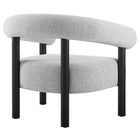 Modway - Sable Tissu rembourré Fauteuil - Gris clair noir-Épingles de pied non marquées