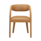 Modway - Pinnacle Cuir végane Chaise à manger Ensemble de 2 - Tan-9