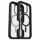 OtterBox - Coque Defender XT transparente pour iPhone 16 Pro - Noir intense-La conception protectrice à double couche maintient le téléphone bien en place grâce à un cadre ajusté par pression