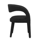 Modway - Pinnacle Boucle Tapis Chaise à manger Ensemble de 2 - Noir-7