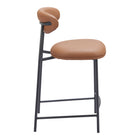 Zuo - Rorun Tabouret de comptoir - Brun - Ensemble de 2-Garantie limitée de 3 ans