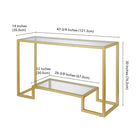 Hudson&Canal - Console Athena 47,75" L - Laiton-9