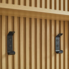 Modway - Render Cannelé Panneau porte-manteaux avec tablette in Chêne clair-7