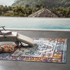 Modway - Reflect Nyssa Géométrie Géométrique Aztèque du Sud-Ouest Tapis intérieur/extérieur 5 pi l x 8 pi L - Multicolore-Tapis durable d’intérieur et d’extérieur