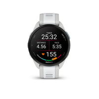 Garmin - Forerunner 165 - Gris Brume/Pierre Blanche-Visualisez toutes vos données sur un superbe écran tactile AMOLED doté de boutons de commande traditionnels