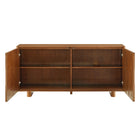 Modway - Foundry Design tissé Armoire de rangement buffet - 71 po - Noyer-8