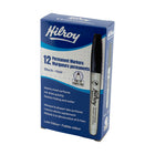 Hilroy - Marqueurs permanents, marqueur permanent, faible odeur, pointe fine, noir, paquet de 12-Assortis