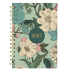Blueline - Agenda Hebdomadaire/Mensuel - 8 po H x 5 po l - Motif Verdant - Bilingue-Reliure à double spirale dorée, couverture rigide en deux pièces
