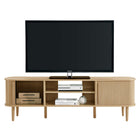 Modway - Contour 63 po Bois Meuble TV, Chêne-9