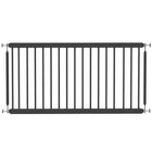 PawHut - Porte pour chien réglable 26"-37" L - 18" H et 2 extensions - Noir-Largeur réglable adaptée aux portes, couloirs et espaces étroits