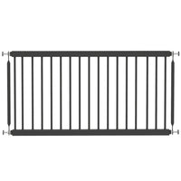PawHut - Porte pour chien réglable 26"-37" L - 18" H et 2 extensions - Noir-Largeur réglable adaptée aux portes, couloirs et espaces étroits