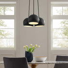 Modway - Chalice 3-Lumière Métal Pendentif - Noir-Ampoules : 3 E26 60W max (non inclus)