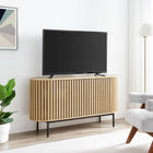 Modway - Fortitude Ovale de 59" Buffet - Chêne-Armoires à pousser pour ouvrir