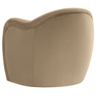 Modway - Compose Performance Velvet Chaise d’accent - Taupe-Glissières de plancher sans marquage