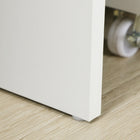 Vinsetto - Bureau d'ordinateur avec rangement - 43,3 po L x 19,7 po l x 29,9 po H - blanc-Assemblage requis