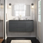 Modway - Render Fixation murale de 48" Vanette de salle de bain - Gris Noir-MDF et panneau de particules
