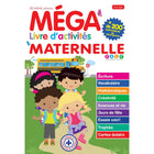 Mega Editions - Livre D'Activites Maternelle 4-6 - 12,26 po L x 8,20 po l x 0,71 po H - Rouge - Français-Livre éducatif