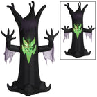 GEMMY - Projection lumineuse gonflable d'Halloween avec animation feu et glace atteignant un arbre-Les bras bougent de haut en bas