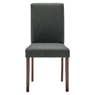 Modway - Prosper Tissu rembourré Fauteuil d’appoint de salle à manger Ensemble de 2 - Gris-Capacité de poids de la chaise : 331 lb.