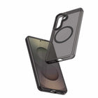 Avana - Ice Étui avec aimants pour Samsung Galaxy S26, Gris Cendre-Aimants extra-puissants entre les deux plaques pour une surface plane