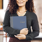 Cambridge - Agenda mensuel 2026-2027 Workstyle Classic - 11 po H x 9 po l - bleu - bilingue-12 pages mensuelles avec onglet