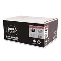 DuraPlus - Sacs à ordures - LLDPE - 30 po x 38 po - X Fort - Noir - Paquet de 125 -Résistance : X-Fort
