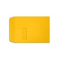 LUX - Enveloppes à fenêtre à bout ouvert, 9 x 12 po, tournesol, 250/boîte (LUX-1590-12-250)-Les enveloppes à fenêtre ouverte de 9 x 12 pouces sont parfaites pour l'envoi de documents, catalogues, publipostages, matériel promotionnel et brochures.