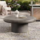 Modway - Argos Intérieur - Terrasse extérieure Rond de béton Table basse - Gris-Design intérieur/extérieur