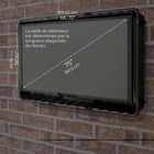 Storm Shell - Housse de protection rigide pour téléviseur d'extérieur avec support mural - 66" H x 75" L-5