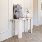 Zuo - Risan Console Table - Blanc vieilli-Matériau du dessus de la table: Bois