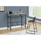 Monarch Specialties - 7703 Bureau 48 po L - Gris/Metal Noir Hauteur Debout-Pattes robuste en métal noir combinent la stabilité et un look moderne élégant