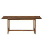Modway - Ashcroft Table à manger rectangulaire - 69 po - Noyer-Usage multifonction de la restauration ou de l’espace de travail
