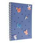 Pep Rally - Cahier de notes à breloques - 6 po l x 8 po H - 80 feuilles - Bonjour Bestie-Couverture en silicone avec breloque personnalisable. Comprend 6 breloques amovibles en silicone