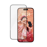PanzerGlass - Ultra-Wide Fit Protecteur d'écran pour iPhone 15 - Transparent-Ultra-Wide Fit Scratch protège votre appareil des rayures