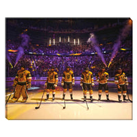 Vegas Golden Knights 16x20 sur toile Starting Line-Up - H - Toile encadree - 20" x 16"-Impression sur toile de qualité supérieure avec bordures enveloppées