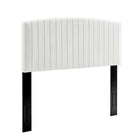 Modway - Rebecca Performance Velvet Tête de lit complète / Queen, Blanc-Tête de lit Glam Deco