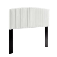 Modway - Rebecca Performance Velvet Tête de lit complète / Queen, Blanc-Tête de lit Glam Deco