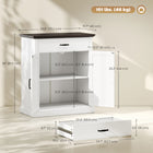 HOMCOM - Buffet style ferme 29,6 po L avec rangement et plateau épais de 1,2 po - blanc-Plateau en MDF de 1,2 po (3 cm) d’épaisseur supporte jusqu’à 101 lb (46 kg) en toute sécurité 