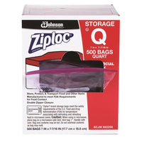 Sacs de rangement Ziploc Professionnel, 1 pinte, paquet de 500-Rangez, protégez et transportez des aliments et autres articles