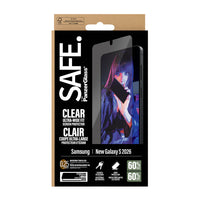 PanzerGlass - Protection d’écran SAFE UWF pour Samsung Galaxy S26 - Transparent-Ultra-Wide Fit Scratch protège votre appareil des rayures