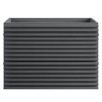 Modway - Render Fixation murale de 30" Armoire de toilette de salle de bain (lavabo non inclus) - Gris-Vanité moderne du milieu du siècle