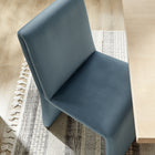 Modway - Emory Velours Performance Rembourré Fauteuil d’appoint de salle à manger - Cadet Blue-Épingles de pied non marquées