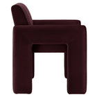 Modway - Daven Cuir végane Fauteuil à manger in Mûrier-Glissières intégrées au sol non marquées