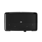 Tork - Twin Mini Distributeur de Papier Hygiénique - Noir-Maximiser l'hygiène avec un système de distribution qui protège les tissus du bain contre la surexposition à l'environnement des toilettes.