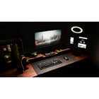ShoppingAll - Support et rehausseur pour double moniteur - Noyer - Paquet de 5-L'organisateur d'économie d'espace libère suffisamment d'espace pour maximiser le stockage sur le bureau