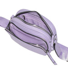 Nicci - Sac à bandoulière pour femme avec poche avant zippée - Lilas-Bandoulière réglable (hauteur de 21,5 po)